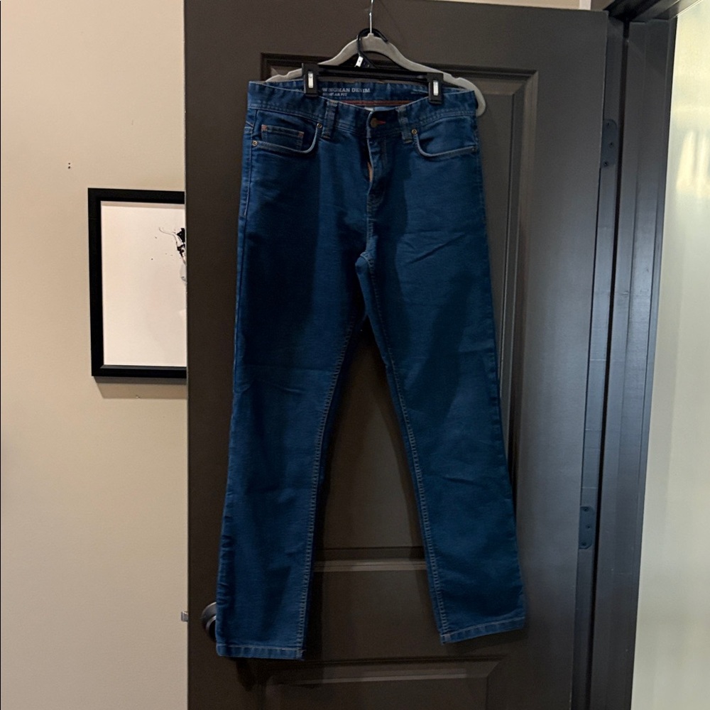 Toad&Co Men's Deep Blue Straight Jeans